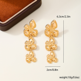 Daily Flowers Metal Accessories Trim Earrings