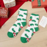 Daily Santa Claus Christmas Tree Contrast Sock