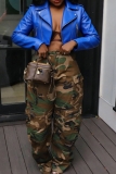 Women's Cropped Biker Jacket Edgy Street Style Zip Up Outerwear