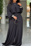 Vintage Lantern Sleeve Crop Top Wide Leg Pants 2 Piece Set
