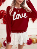 Casual Street Daily Y2k Letters Embroidered O Neck Tops