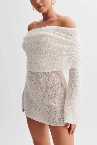 Off Shoulder Wrapped Skirt Dresses