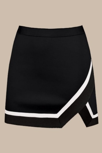 Casual Street Contrast Skinny Solid Color Bottoms