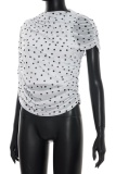Casual Polka Dot Tops