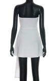 Sexy Solid Color Strap Design Dresses