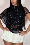 Casual Polka Dot Tops