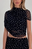 Casual Polka Dot Tops