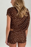 Casual Polka Dot Tops