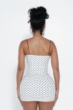 Sexy Polka Dot Lace Spaghetti Strap Sling Dresses