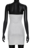 Sexy Polka Dot Lace Spaghetti Strap Sling Dresses