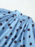 Casual Y2k Polka Dot Pullovers Tops
