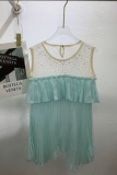 Casual Street Y2k Patchwork Hot Drilling Ruffle O Neck Tops