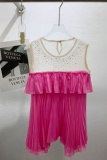 Casual Street Y2k Patchwork Hot Drilling Ruffle O Neck Tops