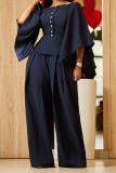 Casual Daily Solid Color Half Sleeve Two Pieces