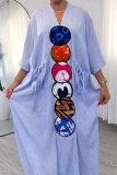 Casual Daily Graphic Print V Neck Dresses