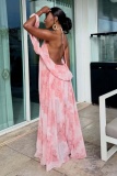 Backless Strap Design Beach Dresses