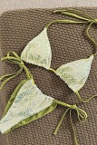 Sexy Vacation Pattern Print Swimwears