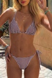Sexy Plaid Leopard Swimwears