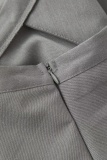 Casual Street Y2k Solid Color Irregular Regular High Waist Type A Solid Color Bottoms
