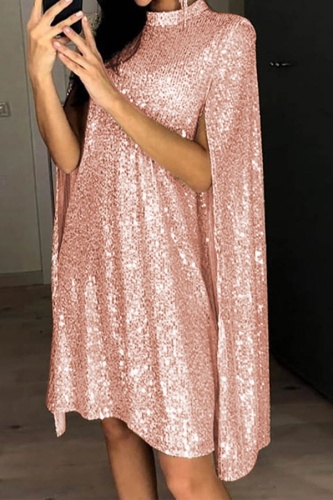 Casual Party Homecoming Y2k Solid Color Mandarin Collar A Line Dresses