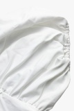 Casual Daily Y2k Solid Color Solid Color Shirt Collar A Line Dresses