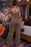 Sexy Casual Daily Y2k Solid Color Solid Color Strapless Regular Jumpsuits