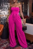 Sexy Casual Daily Y2k Solid Color Solid Color Strapless Regular Jumpsuits