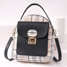 Black Fashion Casual Patchwork Zipper Backpack