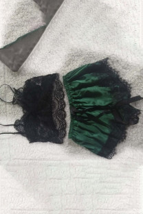 Light Green Sexy Fashion Lace Suspender Pajamas