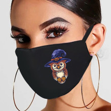 Blue Black Fashion Casual Print Mask