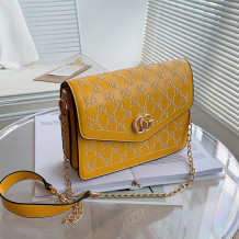 Yellow Fashion Casual Letter Split Joint Bags