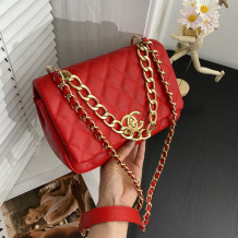 Red Fashion Casual Plaid Split Joint Bags