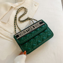 Green Fashion Casual Letter Split Joint Bags