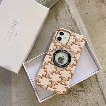 Cream White Fashion Simplicity Print Split Joint Phone Case