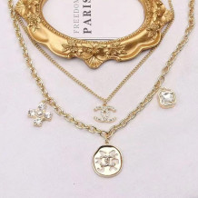 Gold Fashion Simplicity Letter Chains Necklaces