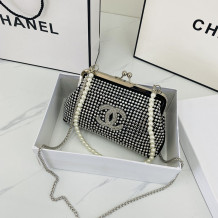 White Fashion Celebrities Letter Chains Bags