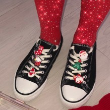 Black Casual Daily Patchwork Frenulum Round Comfortable Flats Shoes