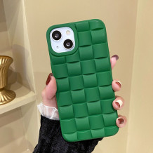 Green Casual Solid Patchwork Phone Case
