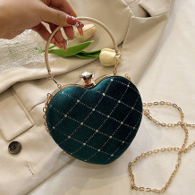 Green Casual Daily Patchwork Chains Bags