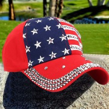 Red Casual Print Chains Hat