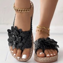 Black Casual Patchwork Solid Color Round Comfortable Shoes (Subject To The Actual Object)