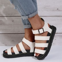 White Casual Patchwork Solid Color Round Comfortable Out Door Shoes