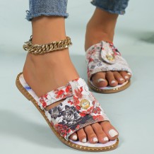 Pink Casual Patchwork Round Comfortable Shoes