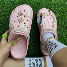 Pink Casual Hollowed Out Patchwork Round Comfortable Shoes