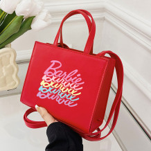 Red Casual Daily Letter Print Bags