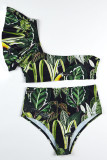 Fashion Sexy Print Split Joint Swimwears