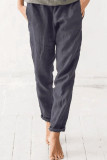 Fashion Casual Solid Loose Straight Bottoms