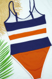 Fashion Vacation Solid Split Joint Swimwears