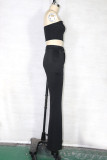 Fashion Street Print Turndown Collar Long Sleeve Three Pieces