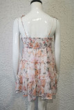Fashion Street Print Split Joint Spaghetti Strap A Line Dresses